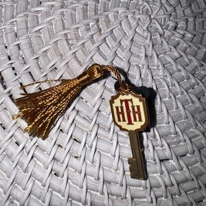 Gold Key with Tassel and Hollywood Tower of Terror Emblem Pin Hollywood Studios
